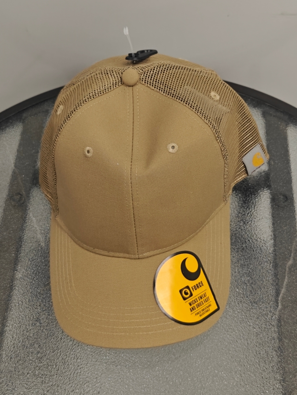 Carhartt Tan Canvas Mesh Snapback Hat  Adjustable Cap NWT NEW